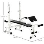 TRUUSK Halterbank Met Halterrek, Chest Press, Leg Press, Arm, Sport en Fitness, Verzenden, Nieuw