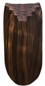 Remy Human Hair extensions straight 18 - bruin 2/4/6, Sieraden, Tassen en Uiterlijk, Uiterlijk | Haarverzorging, Nieuw
