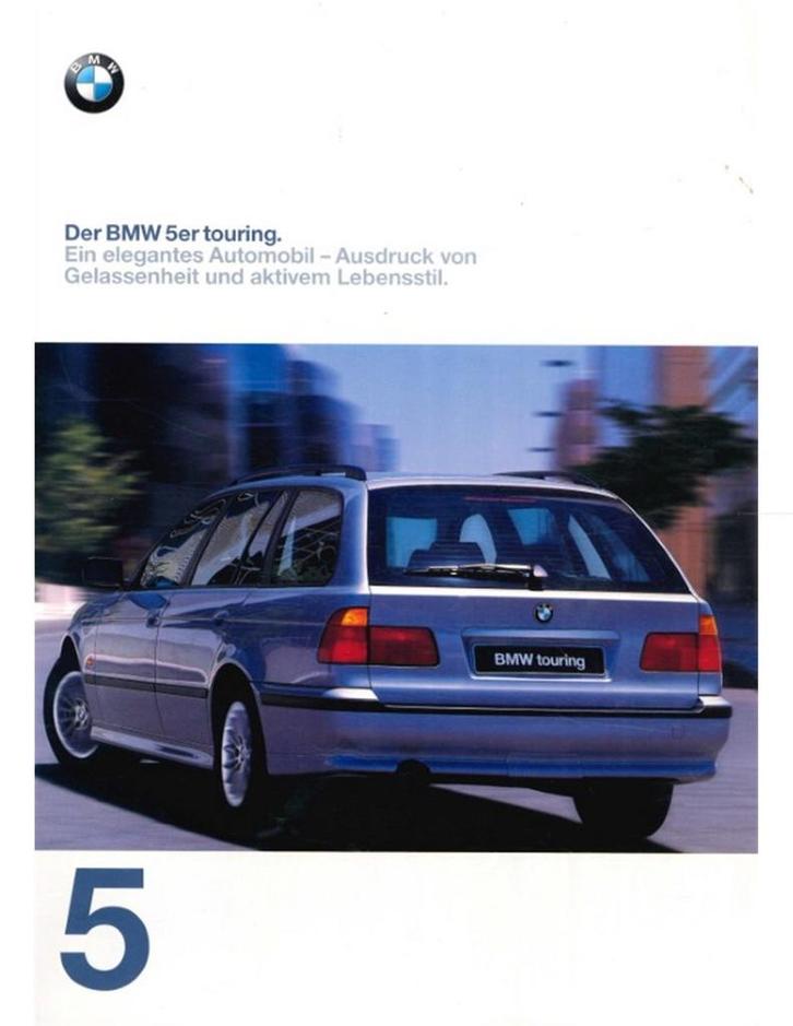 1996 BMW 5 SERIE TOURING BROCHURE DUITS, Boeken, Auto's | Folders en Tijdschriften, BMW
