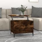 vidaXL Salontafel 60x44,5x45 cm bewerkt hout gerookt, Minder dan 50 cm, 50 tot 100 cm, Verzenden, Nieuw