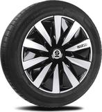 Sparco Wieldoppen Lazio - 16 inch - Zwart/Zilver, Auto diversen, Ophalen of Verzenden, Zo goed als nieuw