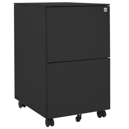 vidaXL Ladeblok verrijdbaar 39x45x67 cm staal, Huis en Inrichting, Kasten | Roldeurkasten en Archiefkasten, Nieuw, Verzenden