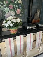 6 laat 19e-eeuwse linnen theedoeken - Textiel - 90 cm - 55