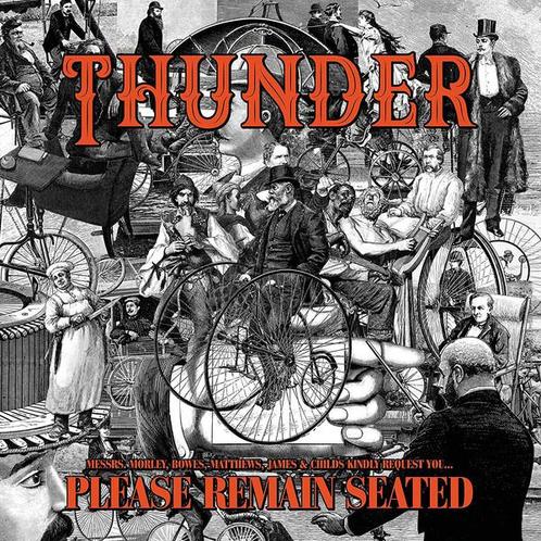 lp nieuw - Thunder  - Please Remain Seated ORANGE coloured, Cd's en Dvd's, Vinyl | Rock, Zo goed als nieuw, Verzenden