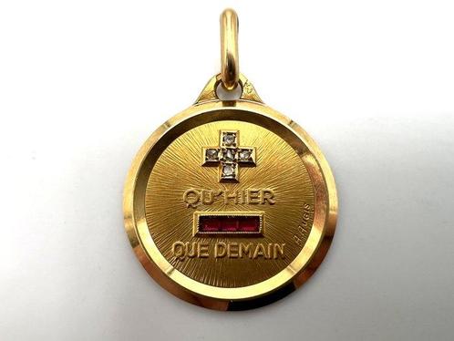 A. Augis - Hanger - 18 karaat Geel goud - 0.01ct. tw., Sieraden, Tassen en Uiterlijk, Antieke sieraden