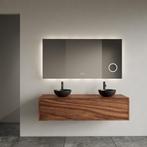 Onderkast Gliss Design Joa Walnut 120 CM Incl. Topplaat, Ophalen of Verzenden, Nieuw, Bad