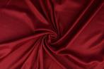 15 meter stretch voering - Bordeaux rood, 120 cm of meer, Ophalen of Verzenden, Polyester, Rood