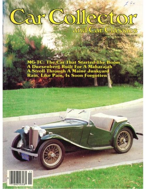1980 CAR COLLECTOR AND CAR CLASSICS MAGAZINE 11 ENGELS, Boeken, Auto's | Folders en Tijdschriften
