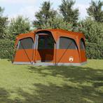 vidaXL Tenten met dak Grijs en oranje 435 x 255 x 216 cm, Caravans en Kamperen, Tenten, Verzenden, Nieuw