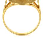 Ring - 18 karaat Geel goud Koraal, Nieuw