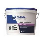 Sigma Facade Topcoat Protect Soft Satin - RAL 9005 zwart - 5, Doe-het-zelf en Verbouw, Verf, Beits en Lak, Nieuw, Verzenden