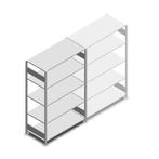 Deels gebruikte Meta/HD legbordstelling 2000x1300x600 mm