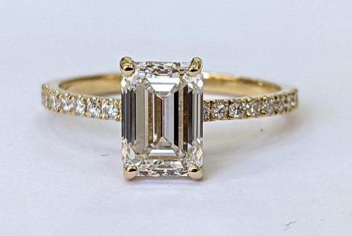 Zonder Minimumprijs - Ring - 14 karaat Geel goud -  2.15ct., Sieraden, Tassen en Uiterlijk, Antieke sieraden