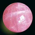 Gehouwen Bol In Rozenkwarts - Hoogte: 95 mm - Breedte: 95