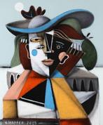 Jone Hopper - Beau chapeau, Antiek en Kunst, Kunst | Schilderijen | Modern