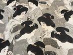 Shades of Kyoto – Elegant in Zwart en Wit - Meubelstof - 3 m