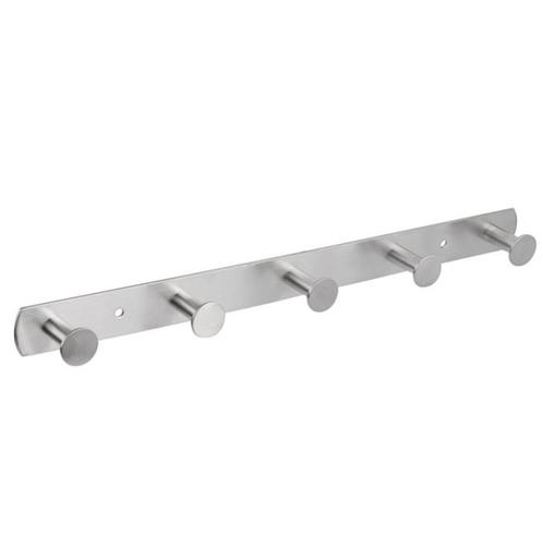 Differnz kapstok 5 haken rvs mat chroom, Huis en Inrichting, Woonaccessoires | Kapstokken, Verzenden