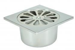 Chroom ABS doucheput 10x10 onder 40mm, Doe-het-zelf en Verbouw, Sanitair, Ophalen of Verzenden
