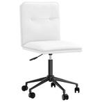 vidaXL Eetkamerstoel kunstleer wit, Huis en Inrichting, Stoelen, Verzenden, Nieuw, Wit
