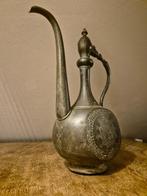 Teapot with engraving - Koper - Central Asia - Qajar, Antiek en Kunst