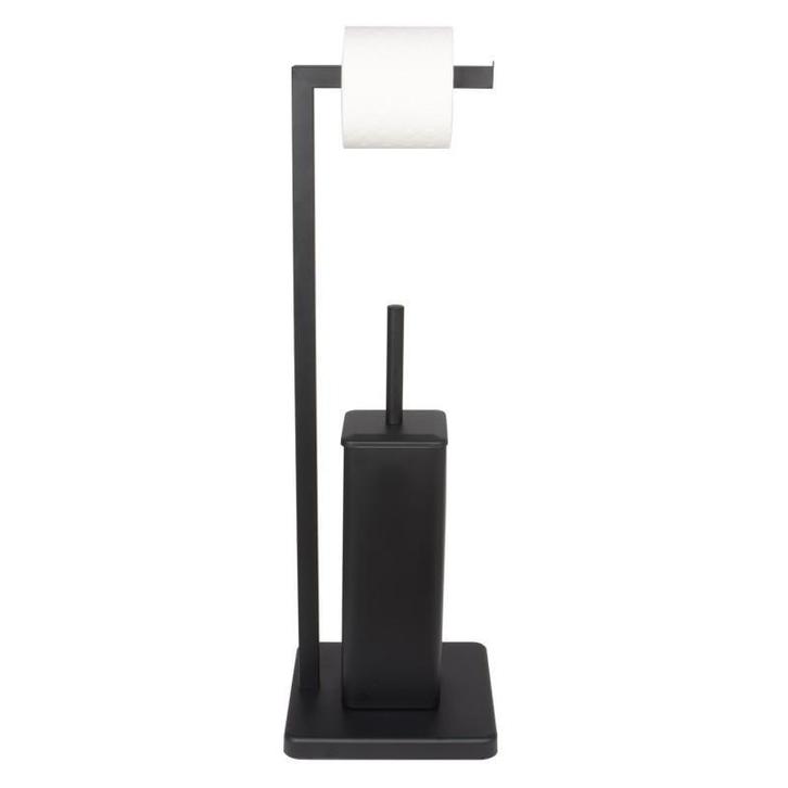 WC rolhouder met borstel | Zwart | Nieuw | Scherpe Prijs, Huis en Inrichting, Badkamer | Badtextiel en Accessoires, Zwart, Nieuw