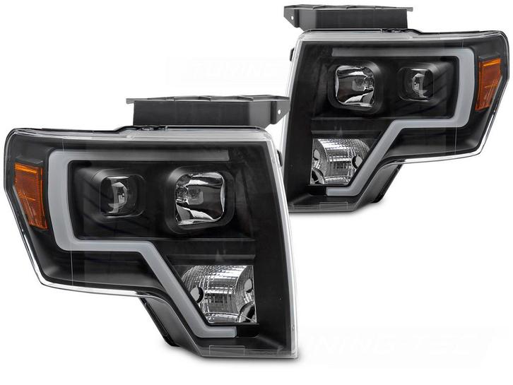 Koplampen Ford F150 MK12 08-14 TL-LAMP Zwart, Auto-onderdelen, Overige Auto-onderdelen, Ophalen of Verzenden