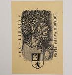 Spaanse en Portugese Ex Libris - 1916, Antiek en Kunst