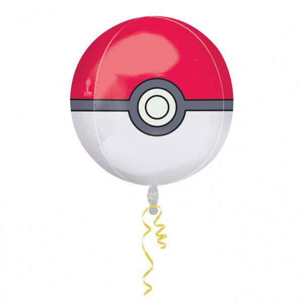 Pokemon Helium Ballon Pokeball 40cm leeg, Hobby en Vrije tijd, Feestartikelen, Nieuw, Verzenden