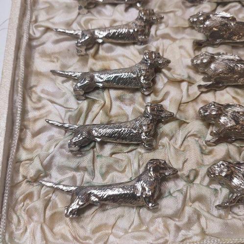 Tafelservies (12) - Geplateerd met zilver - Dierenprintstijl, Antiek en Kunst, Antiek | Meubels | Tafels