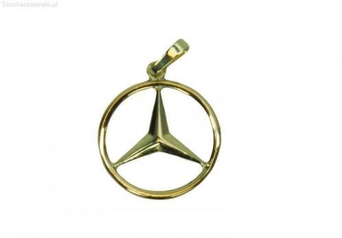 Hanger Mercedes ster Goud, Sieraden, Tassen en Uiterlijk, Kettingen, Verzenden