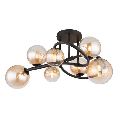 Plafondlamp TUBERIUS ø62CM 3.50 Watt G9 Matt zwart 7-Lichts, Huis en Inrichting, Lampen | Plafondlampen, Nieuw, Metaal, Ophalen of Verzenden