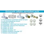 Wiesbaden Luxe thermostatisch Radiator Aansluitset - Recht -, Doe-het-zelf en Verbouw, Verwarming en Radiatoren, Ophalen of Verzenden