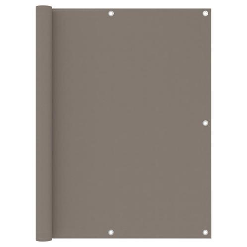 vidaXL Balkonscherm 120x400 cm oxford stof taupe, Tuin en Terras, Zonneschermen, Nieuw, Verzenden