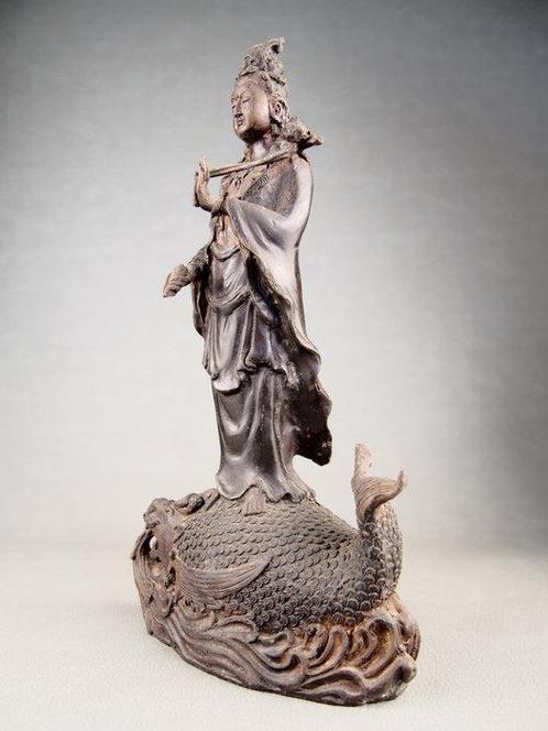 Very rare Gyoran Kannon statue  that brings good luck, Antiek en Kunst, Antiek | Overige Antiek