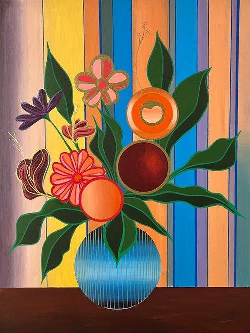 Valdi - Flores Silvestres - XL (No Reserve), Antiek en Kunst, Kunst | Schilderijen | Modern
