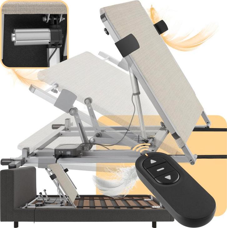 Elektrische lattenbodem - Verstelbare rugleuning - 110x243x6, Huis en Inrichting, Slaapkamer | Matrassen en Bedbodems, Zo goed als nieuw