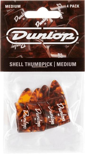 Jim Dunlop 9022 Shell duimplectrum medium 4-pack beschikbaar voor biedingen