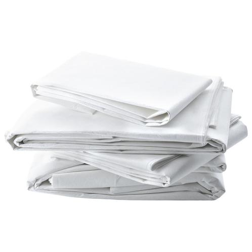 GGM Gastro | (10 stuks) Bedlaken - 160 x 295 cm - Wit |, Huis en Inrichting, Slaapkamer | Beddengoed, Wit, Nieuw, Hoeslaken of Sloop