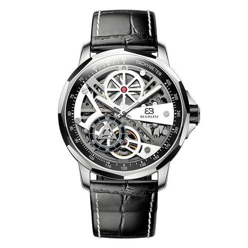 BUGOLINI Carpe Diem - Automatische Horloge - Saffier Watch, Sieraden, Tassen en Uiterlijk, Horloges | Heren, Leer, Nieuw, Staal