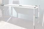 Modern bureau WHITE DESK 140cm witte hoogglans bureautafel -, Huis en Inrichting, Bureaus, Nieuw, Ophalen of Verzenden
