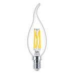 Philips MASTER LED E14 Gebogen-tip Kaars Filament Helder, Led-lamp, E14 (klein), Nieuw, Ophalen of Verzenden