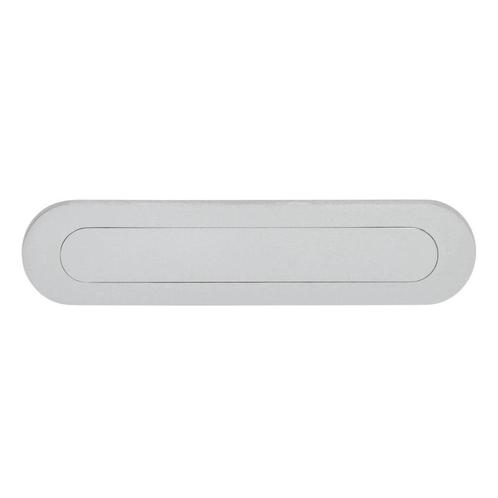 Intersteel Briefplaat ovaal met veer - chroom mat, Tuin en Terras, Brievenbussen, Nieuw, Verzenden