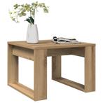 vidaXL Bijzettafel 50x50x35 cm bewerkt hout artisanaal, Huis en Inrichting, Tafels | Salontafels, Verzenden, Nieuw, Overige houtsoorten