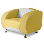 Bel Air Sofa Delucas Retro SF01CB Geel Eenzitter, Ophalen, Gebruikt