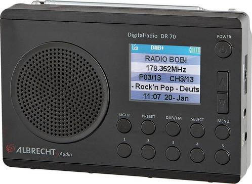Albrecht DR 70 - Radio - DAB+ - FM, Audio, Tv en Foto, Mp3-spelers | Overige merken, Verzenden