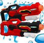 Waterpistool - Set van 2 - Bereik 10-11 meter - Rood - KESSE, Verzenden, Zo goed als nieuw