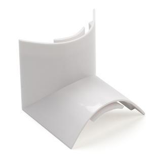 Kabelgoot hoek | Nedis | 12 mm kabel (PVC, Wit), Doe-het-zelf en Verbouw, Elektra en Kabels, Nieuw, Verzenden