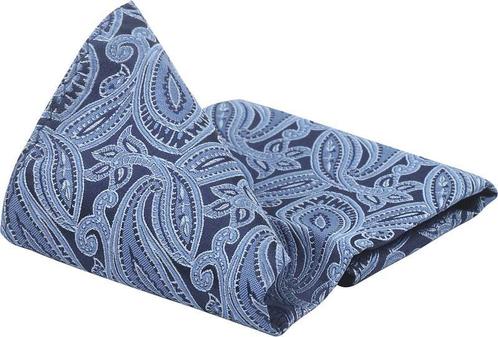 Suitable Zijde Pochet Paisley Blauw maat one size Heren, Kleding | Heren, Stropdassen, Blauw, Nieuw, Verzenden