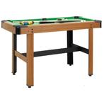 vidaXL Biljarttafel 4 feet 122x61x76 cm bruin, Sport en Fitness, Verzenden, Nieuw
