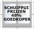 KUNSTSTOF SCHUIFPUI PRIJZEN DEZE MAAND (49%) GOEDKOPER !, Doe-het-zelf en Verbouw, Kozijnen en Schuifpuien, Nieuw